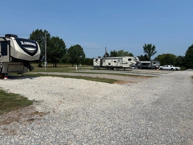 RV campground multiple trailers